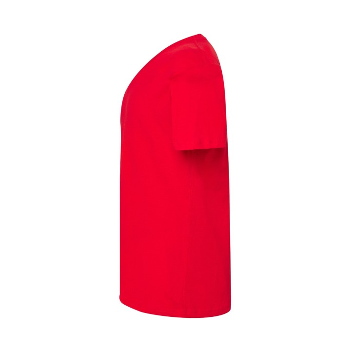 Koszulka męska V-neck 160 g/m² czerwona z czesanej bawełny