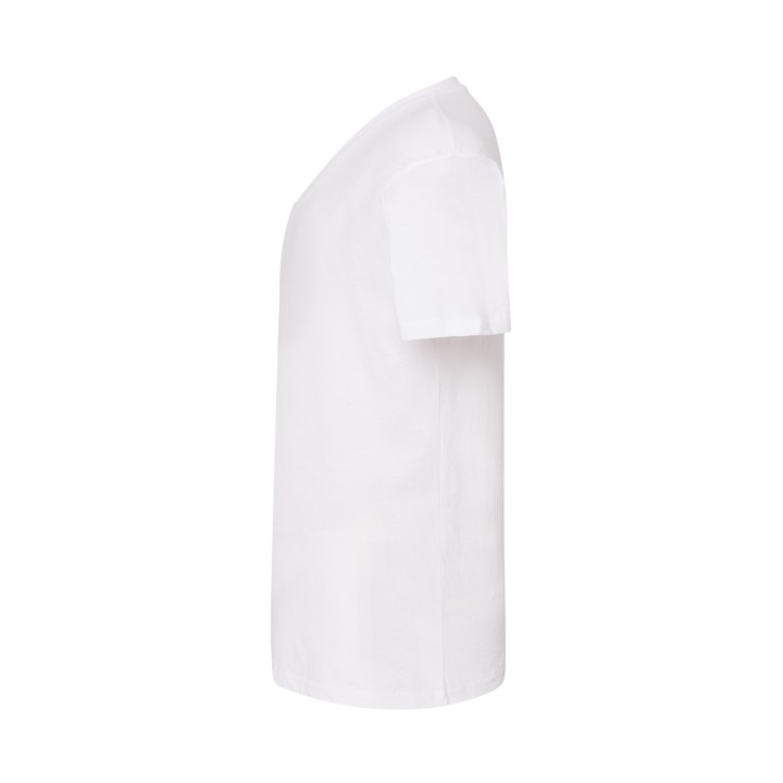 Koszulka męska V-neck 160 g/m² – biała, 100% bawełna