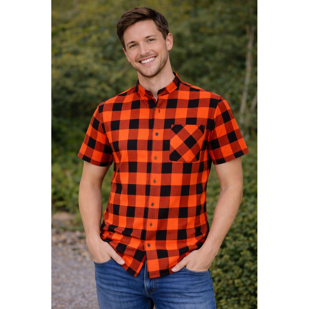 Koszula krótki rękaw pomarańczowa B-27