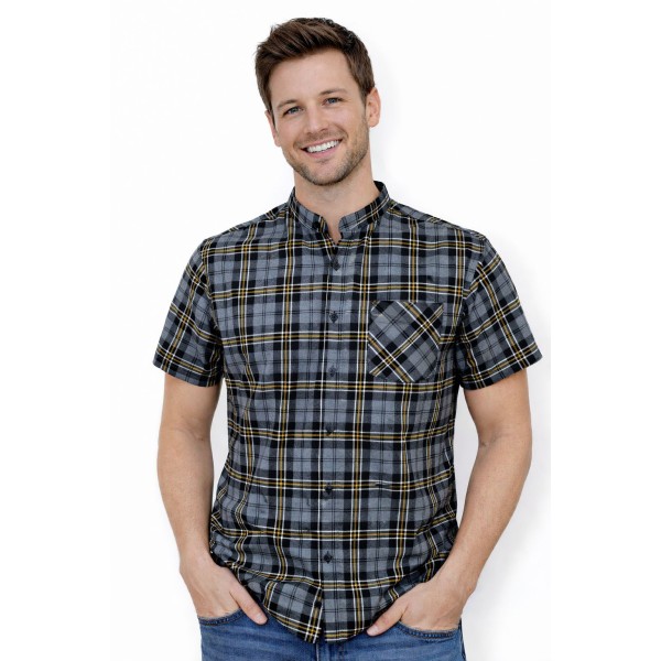 Koszula krótki rękaw flanelowa Kamel B-27