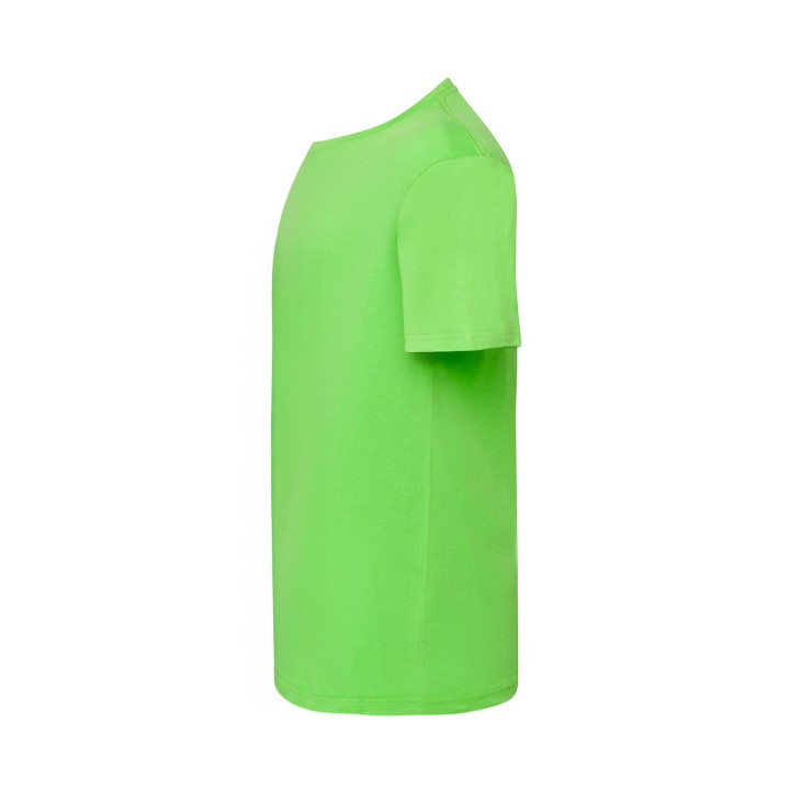 Koszulka męska 145 g/m² – limonkowa, 100% bawełna, wygodna i trwała