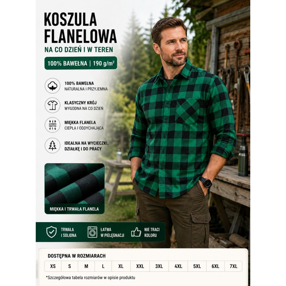 Koszula bawełniana 190 gr