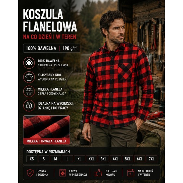 Koszula bawełniana 190 gr