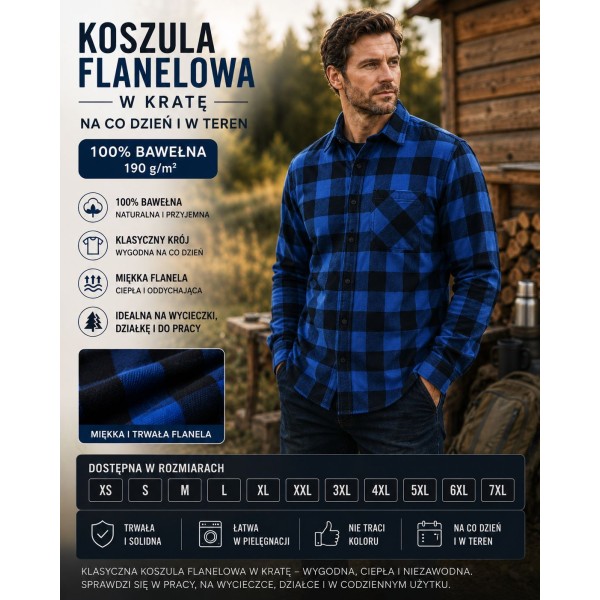 Koszula bawełniana 190 gr