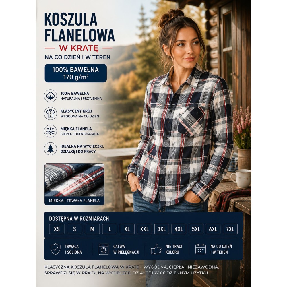 Koszula bawełniana uniwersalna