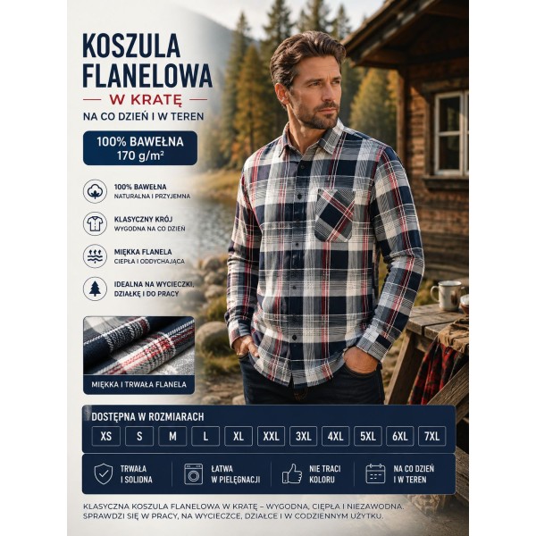 Koszula bawełniana uniwersalna