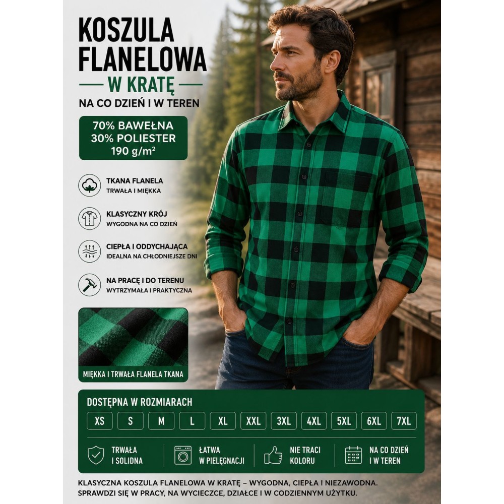Zielona tkana