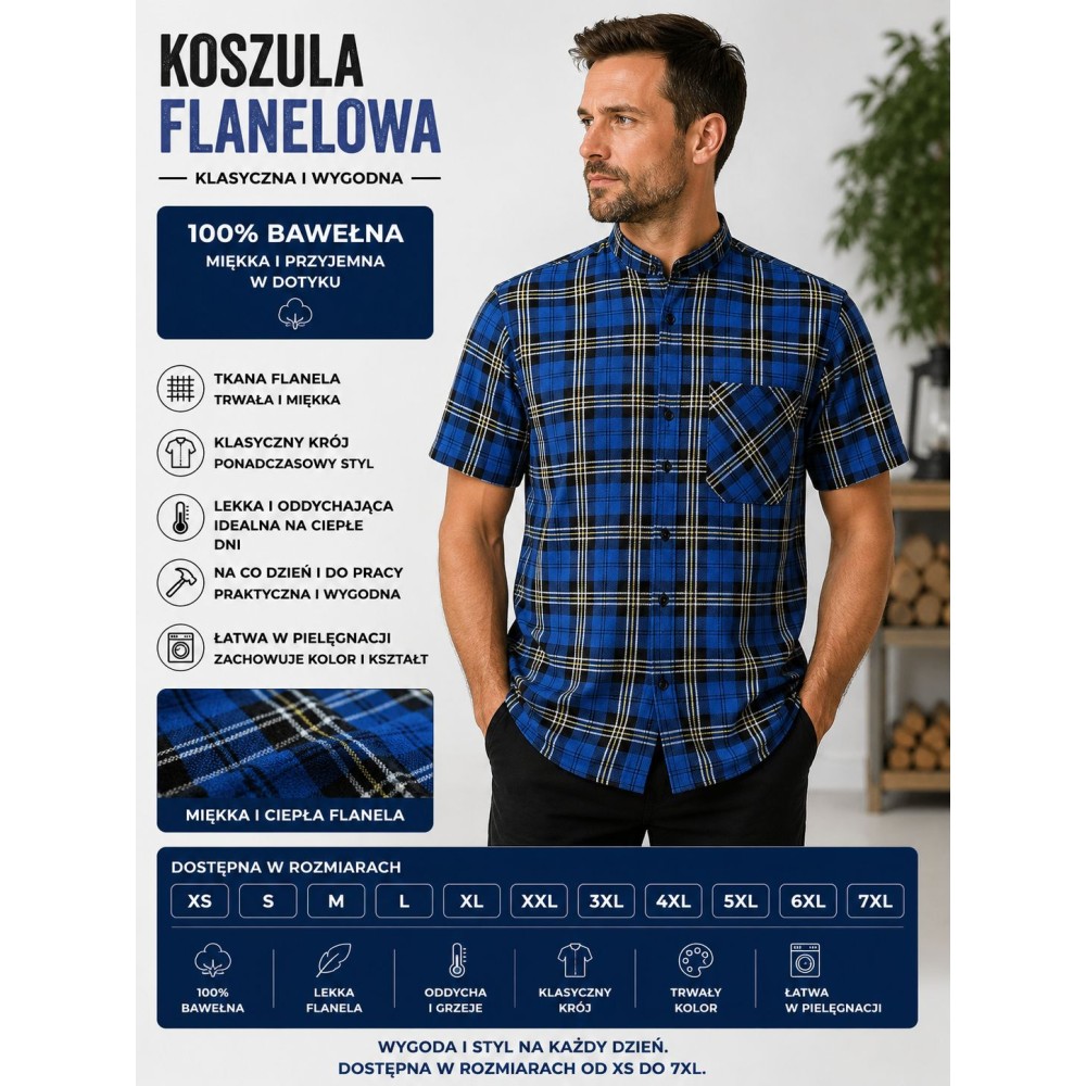 Krótki rękaw koszula letnia