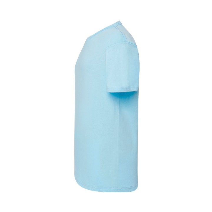 Koszulka męska 145 g/m² Błękitna – 100% bawełna, trwała konstrukcja