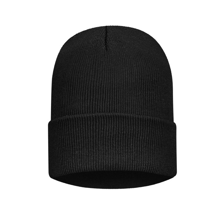 Czapka zimowa 126 g/m2 czarna – wywijana i wygodna