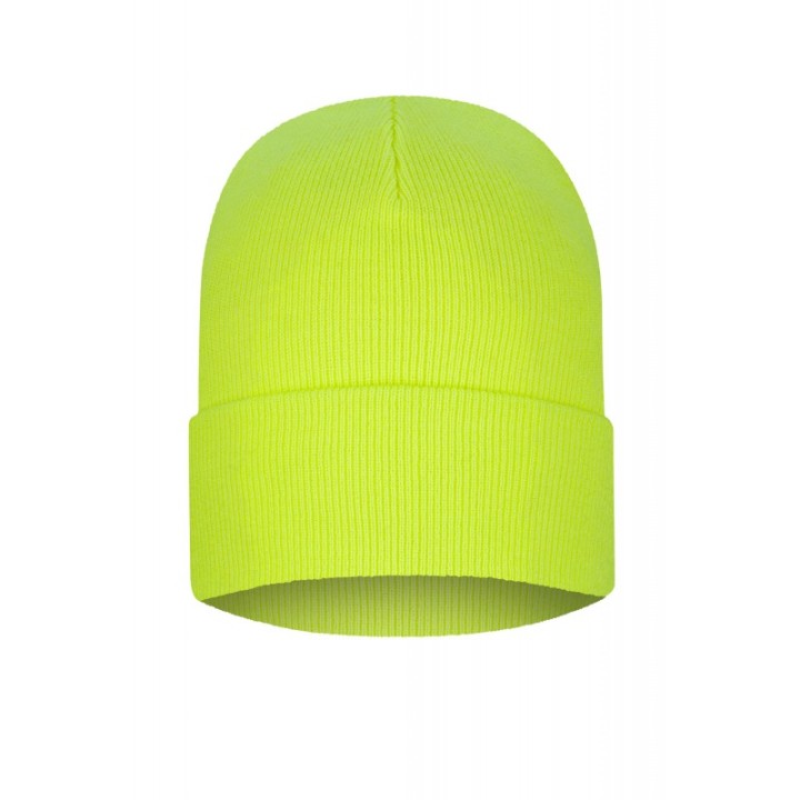 Czapka zimowa wywijana 126 g/m2 Żółta fluor