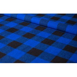 Flanela niebiesko-czarna 170g/m2