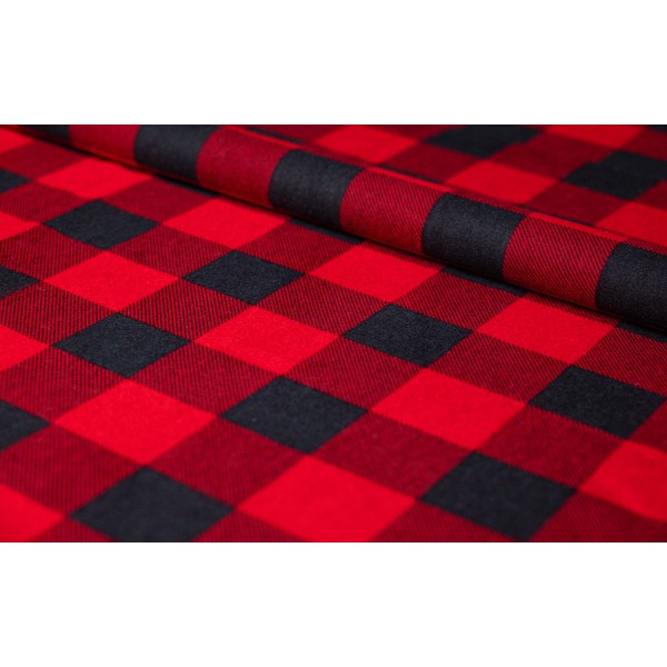 Koszula flanelowa czerwono-czarna 170 gr/m2