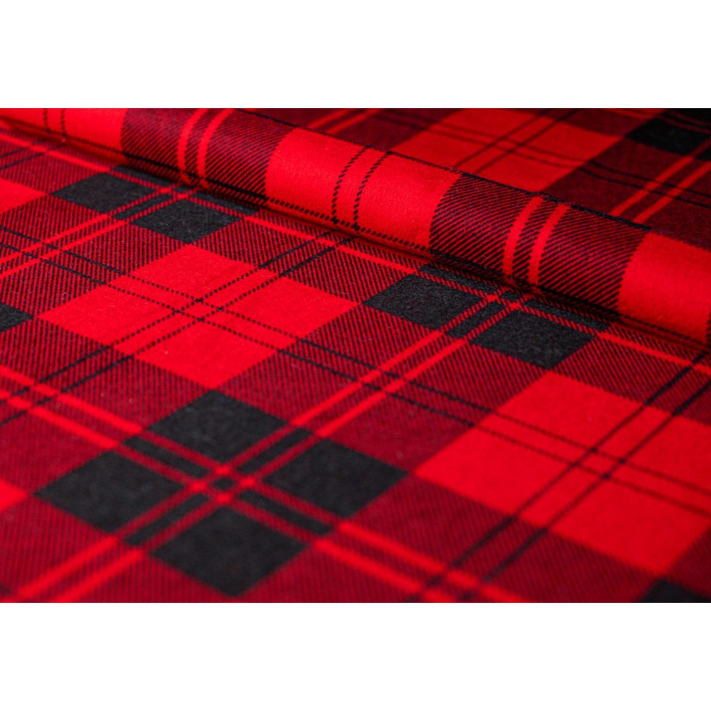 Flanela czerwona 170/m2 Bragio