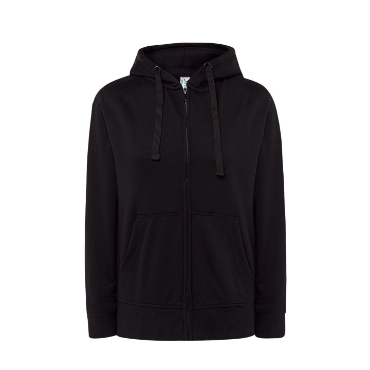 Bluza z kapturem damska czarna HOOD 240 BK