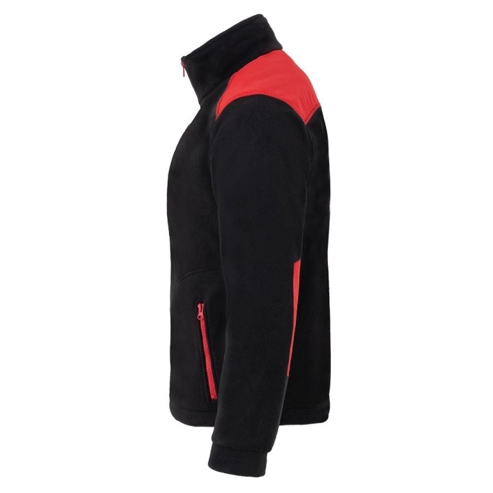 Bluza polarowa BK/RD - Black/Red FLRA 340 BK-RD