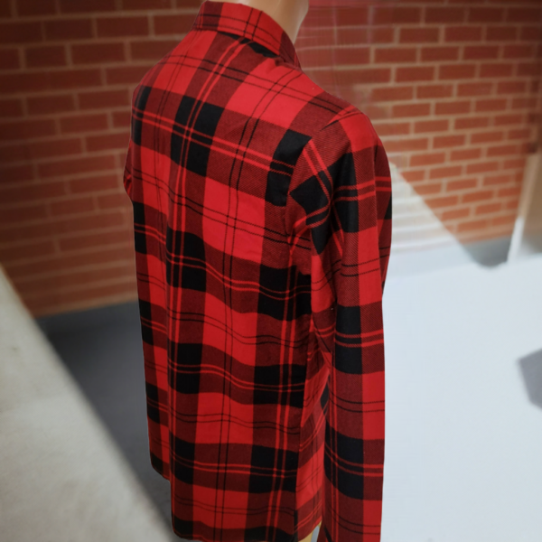 Duża męska koszula czerwona do 7 xl flanelowa