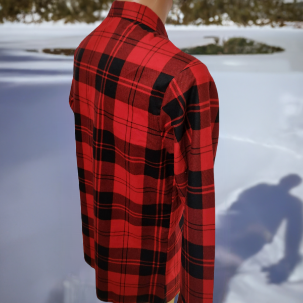 Duża męska koszula czerwona do 7 xl flanelowa