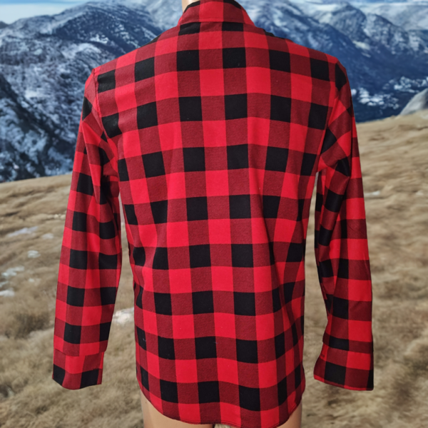 Koszula flanelowa czerwono-czarna 170 gr/m2
