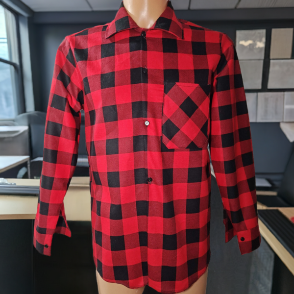 Koszula flanelowa czerwono-czarna 170 gr/m2