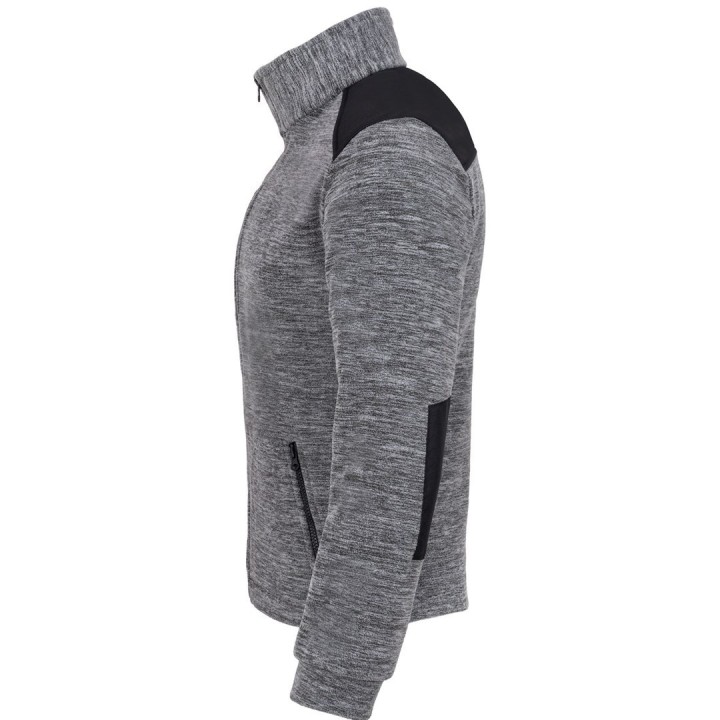Bluza polarowa melange FLRA 340 GM-BK