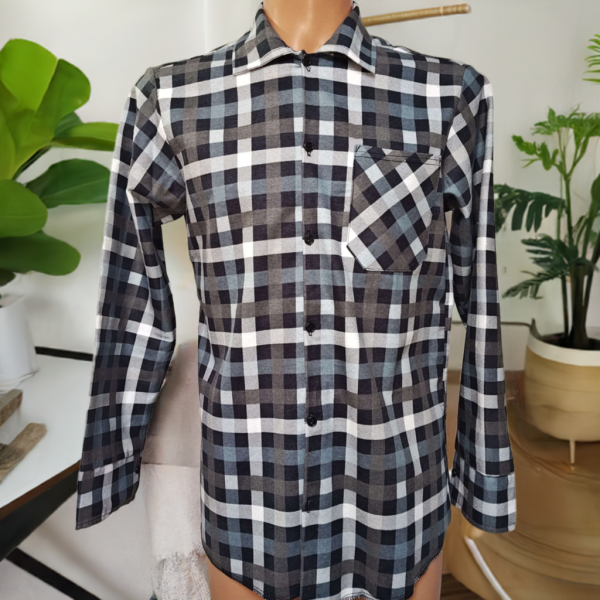 Koszula szaro-czarno- 170 gr/m2