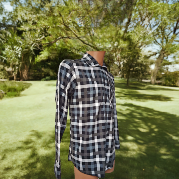 Koszula szaro-czarno- 170 gr/m2