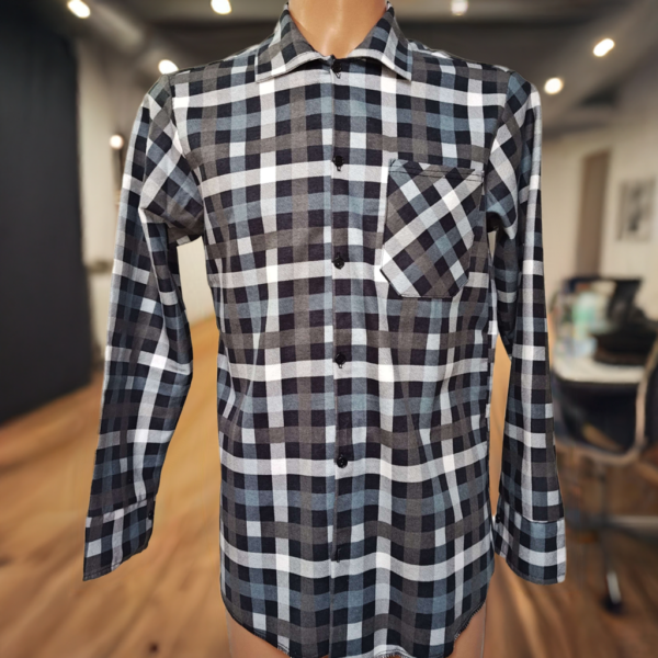 Koszula szaro-czarno- 170 gr/m2