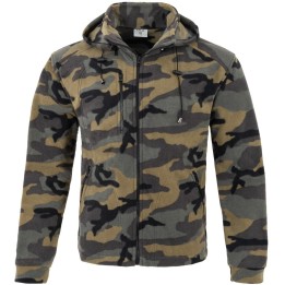 Bluza polarowa z kapturem CamoufFLRA 340 BUS HOOD CMlage