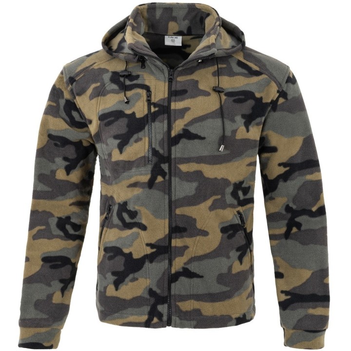 Bluza polarowa z kapturem CamoufFLRA 340 BUS HOOD CMlage