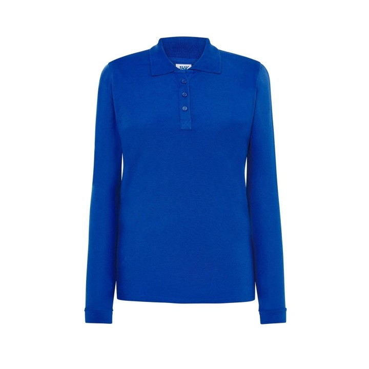 Polo damska Royal Blue z długimi rękawami POPL 200 LS RB