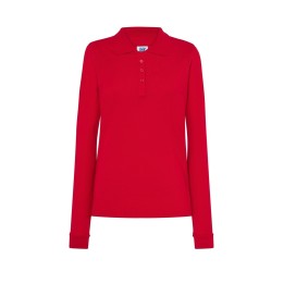 Polo damska  Red  z długimi rękawami POPL 200 RD