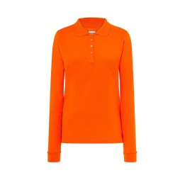Polo damska  Orange  z długimi rękawami POPL 200 OR