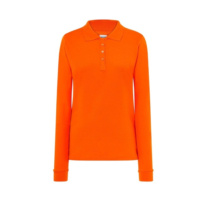 Polo damska  Orange  z długimi rękawami POPL 200 OR