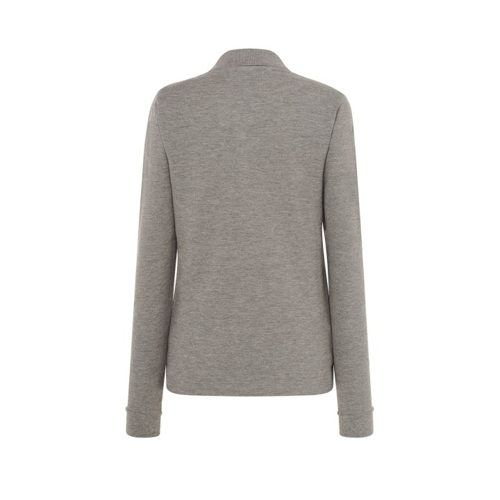 Polo damska  Grey  z długimi rękawami POPL 200 GM