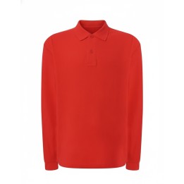 Polo czerwony męski  długi rękaw 210 LS RD