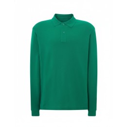 Polo zielony męski  długi rękaw 210 LS KG