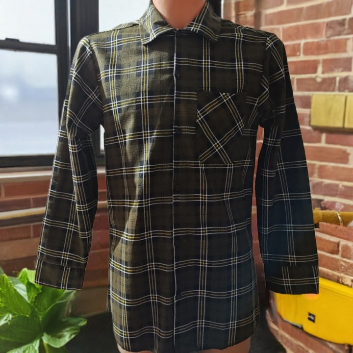 Koszula Oliwkowa flanelowa zielona Oliw 170 gr/m2