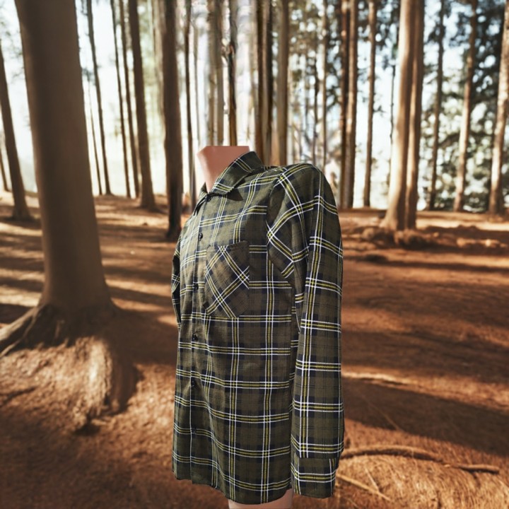 Koszula Oliwkowa flanelowa zielona Oliw 170 gr/m2