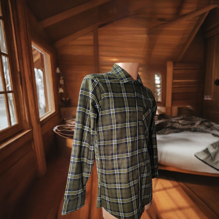 Koszula Oliwkowa flanelowa zielona Oliw 170 gr/m2