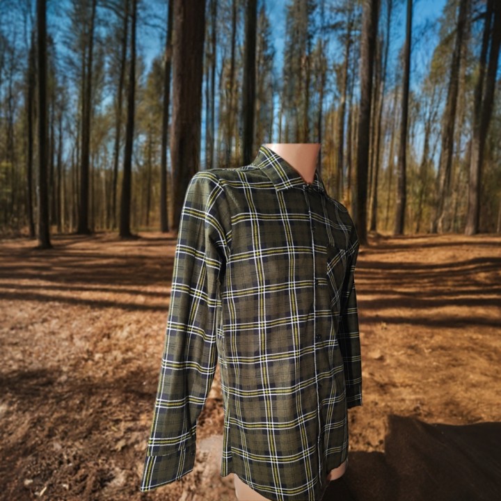 Koszula Oliwkowa flanelowa zielona Oliw 170 gr/m2
