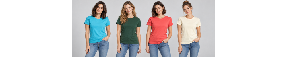 T-shirty damskie 145 g/m² – lekkie koszulki bawełniane
