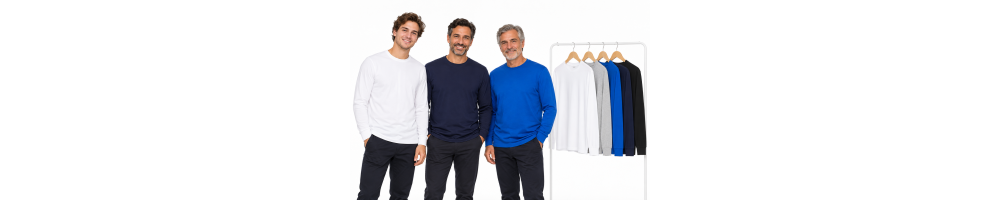 T-shirty męskie z długim rękawem 170 g/m² – wygoda i styl